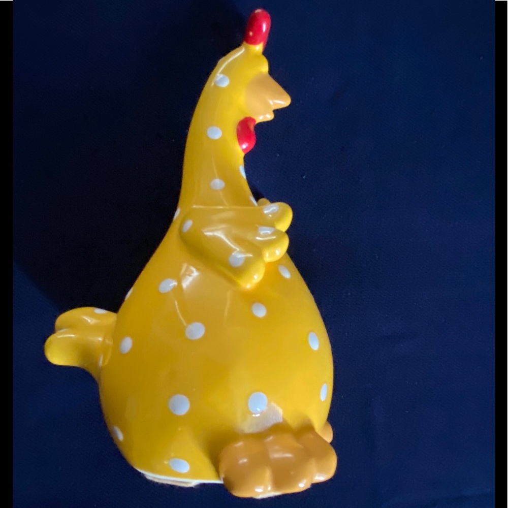 💯Fun NANU Polka Dot Crazy Chicken Figurine - Picture 3 of 6
